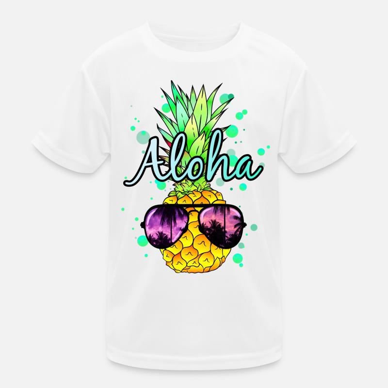 Pineapple Aloha Kids Functional T-Shirt