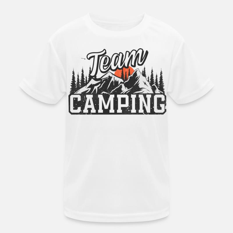Team Camping Kinder Funktions-T-Shirt