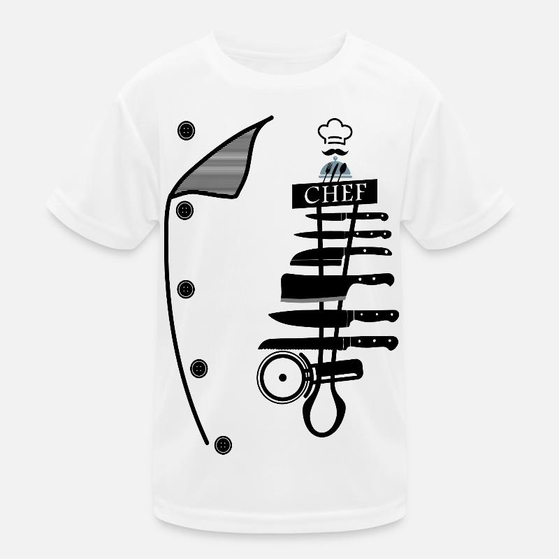 Küchenchef Kinder Funktions-T-Shirt