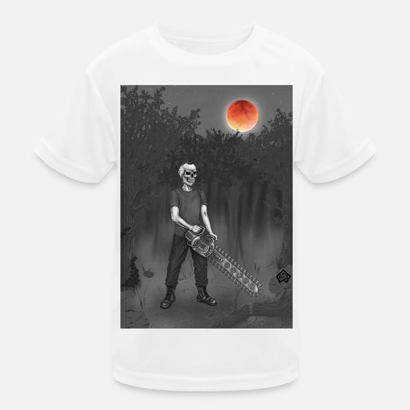 Forest worker, forester, forester, full moon Kids Functional T-Shirt