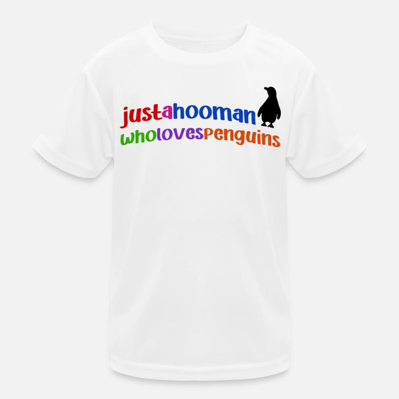 Pinguin Cool Statement Tier Südpol Vogel Kinder Funktions-T-Shirt