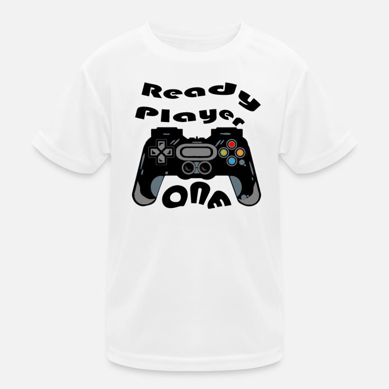 Retro-Controller Silhouette Kinder Funktions-T-Shirt