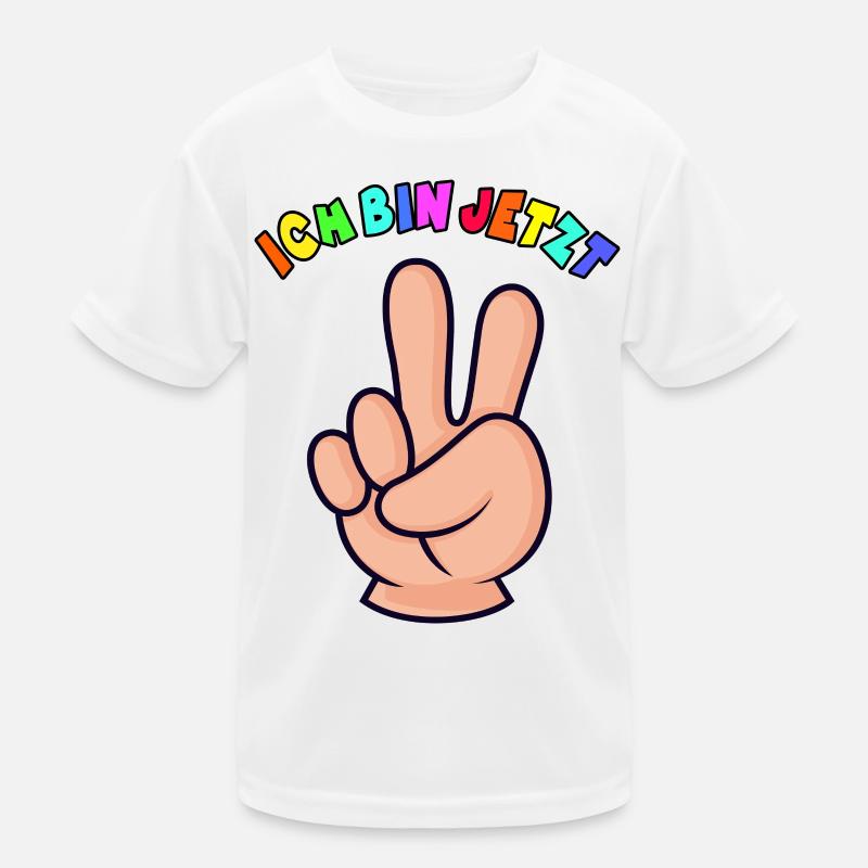2.Geburtstag Kleinkind Geschenk 2 Finger Kinder Funktions-T-Shirt