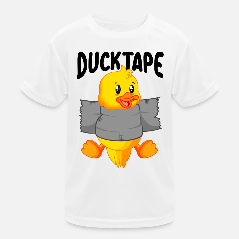 Ruban de canard | Canetons avec ruban adhésif T-shirt sport Enfant