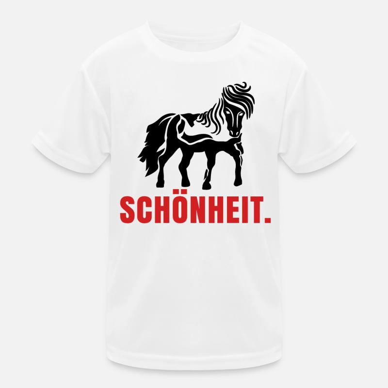 Pferde Spruch Pferdenarr Islandpferde Isländer Kinder Funktions-T-Shirt