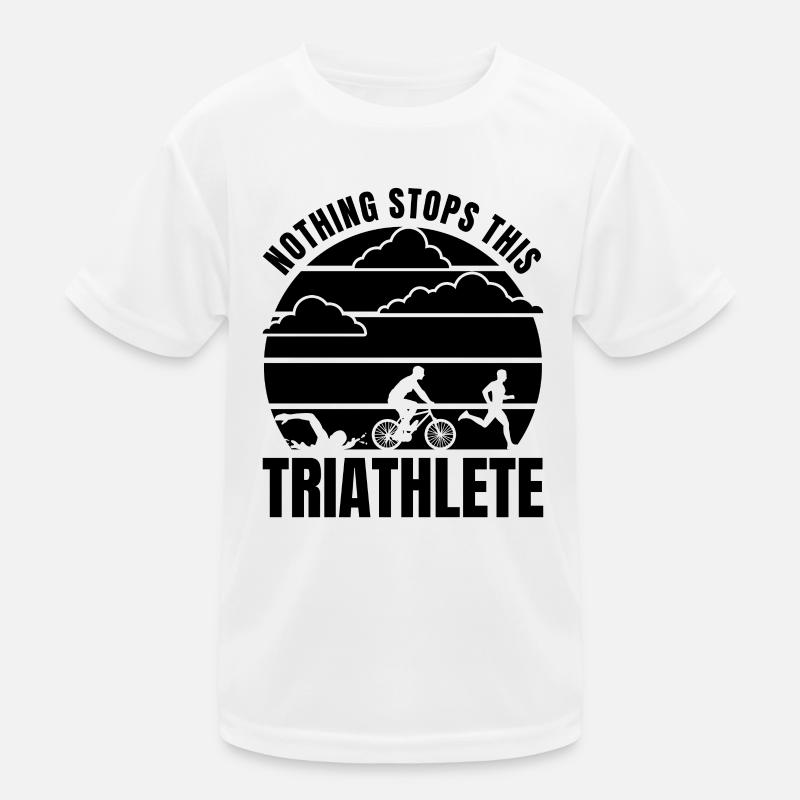 Nothing Stops This Triathlete Kinder Funktions-T-Shirt