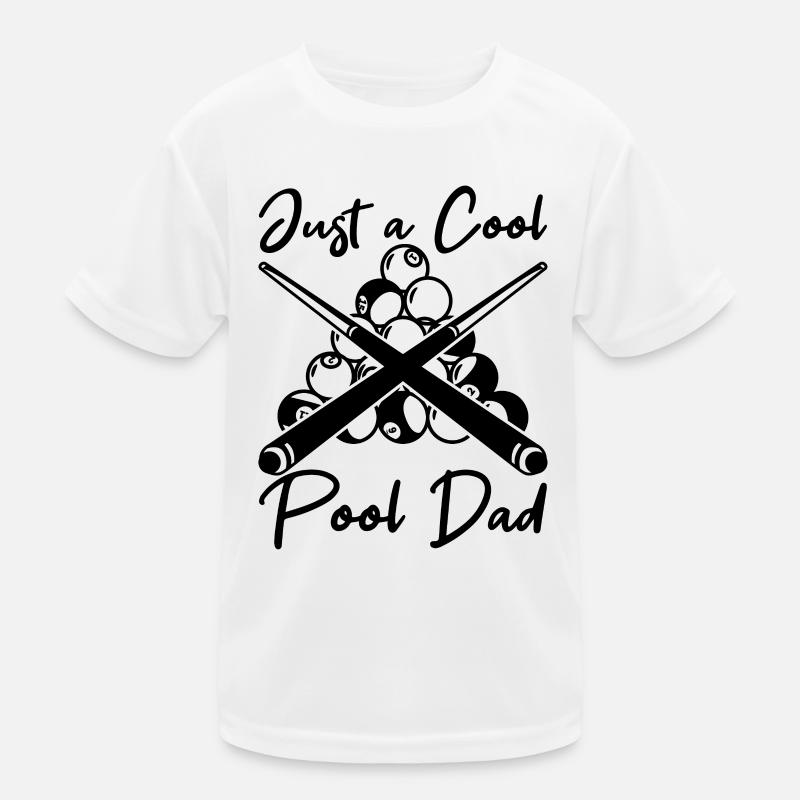 Billard Vater Kinder Funktions-T-Shirt