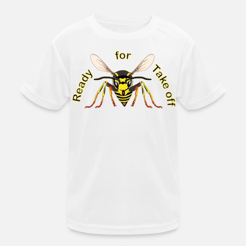 Wasp Ready for Take off Kids Functional T-Shirt