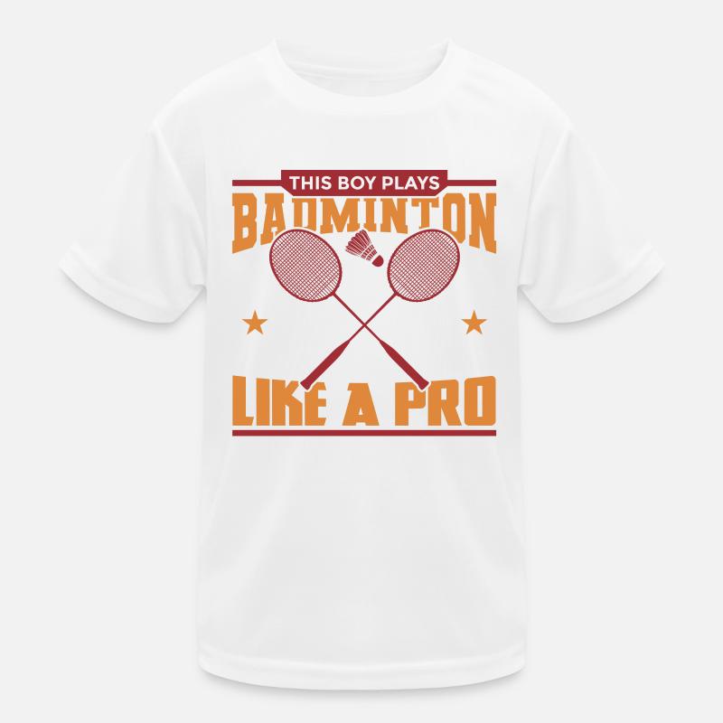 Badminton Junge Kinder Funktions-T-Shirt