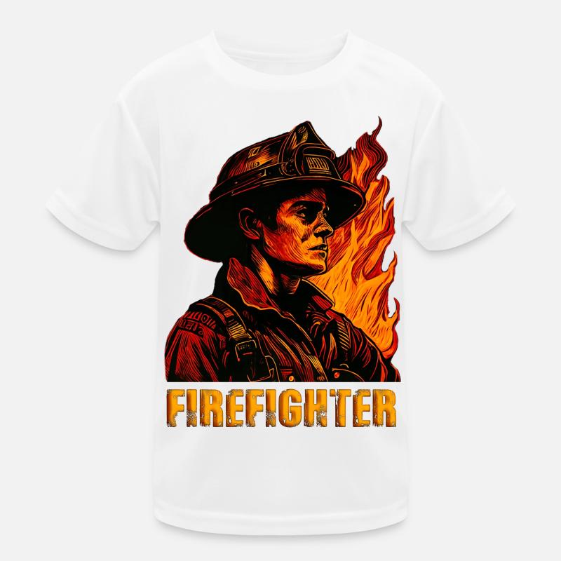 Feuerwehrmann Kinder Funktions-T-Shirt