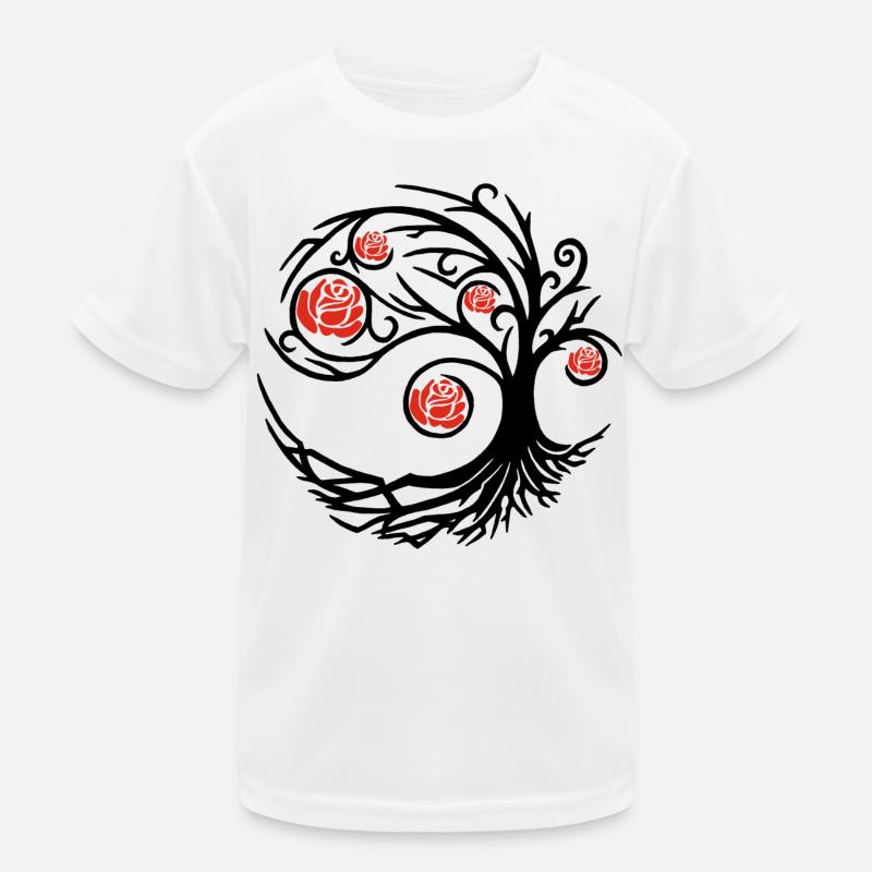 Seltsame schwarze Rose Kinder Funktions-T-Shirt