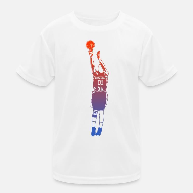 Basketball Dunk Kids Functional T-Shirt
