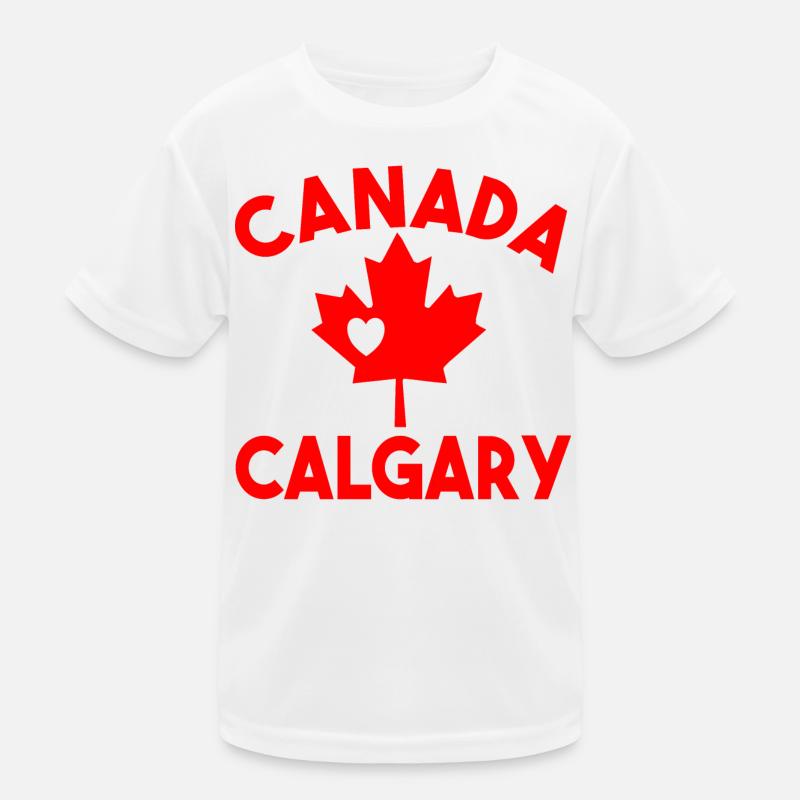 Kanada Calgary Alberta Kinder Funktions-T-Shirt