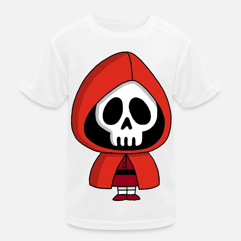 Skelett Rotkäppchen Kinder Funktions-T-Shirt