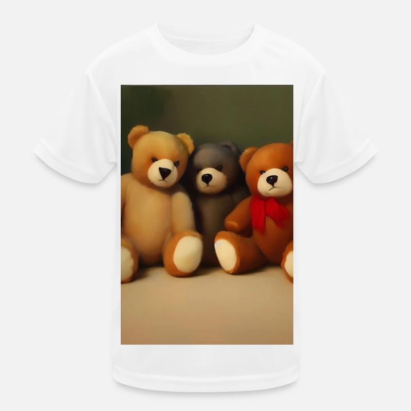 Teddybär Kinder Funktions-T-Shirt