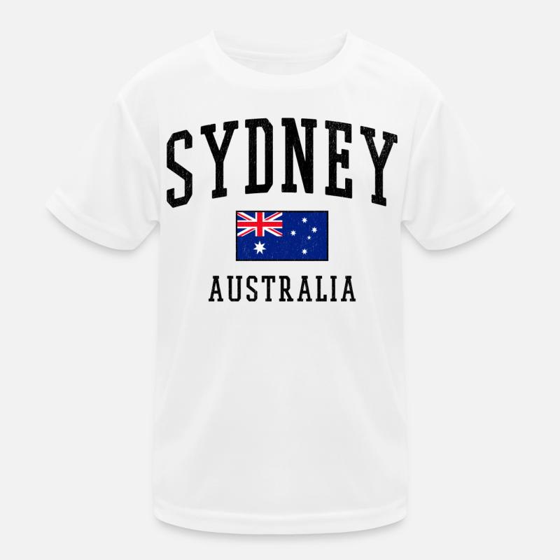 Sydney Australien Flagge Städte Design Kinder Funktions-T-Shirt