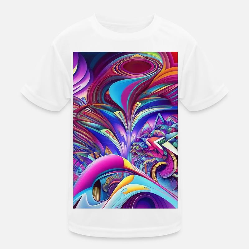Abstrakte Kunst Kinder Funktions-T-Shirt