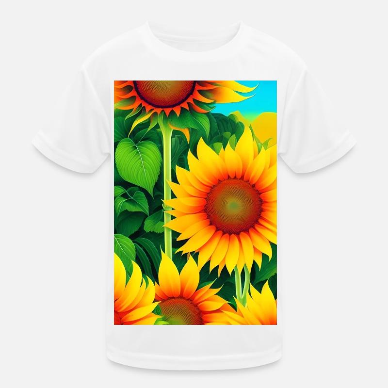 Sunflowers Kids Functional T-Shirt