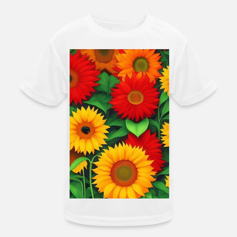 Sonnenblumen Kinder Funktions-T-Shirt
