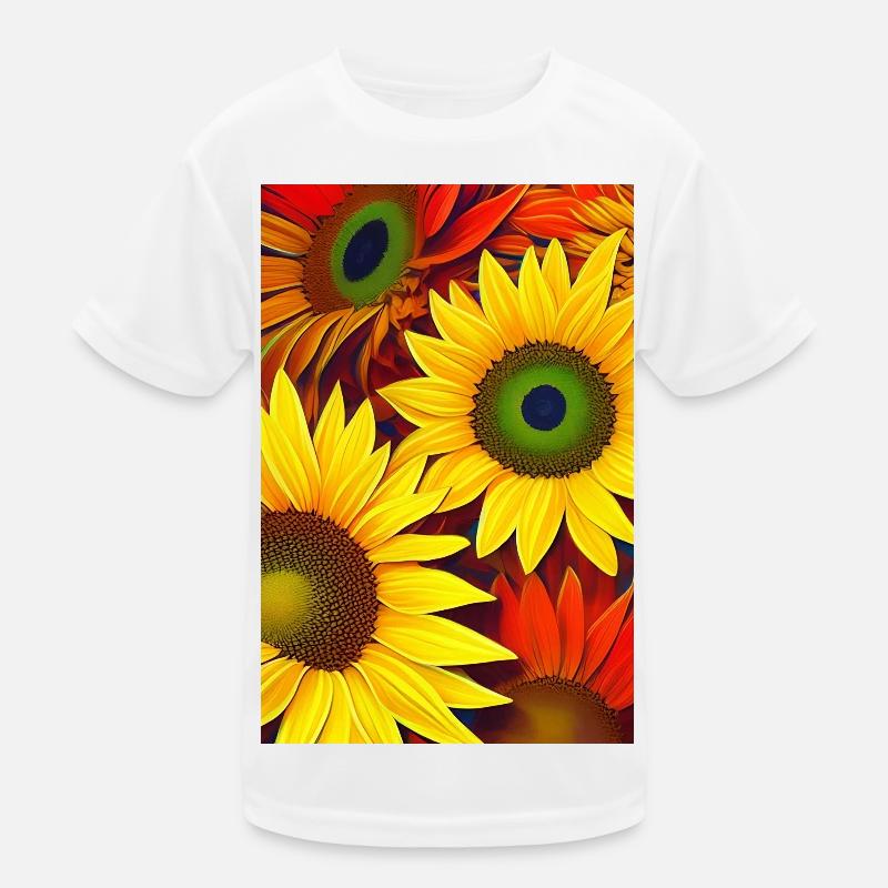 Sonnenblumen Kinder Funktions-T-Shirt