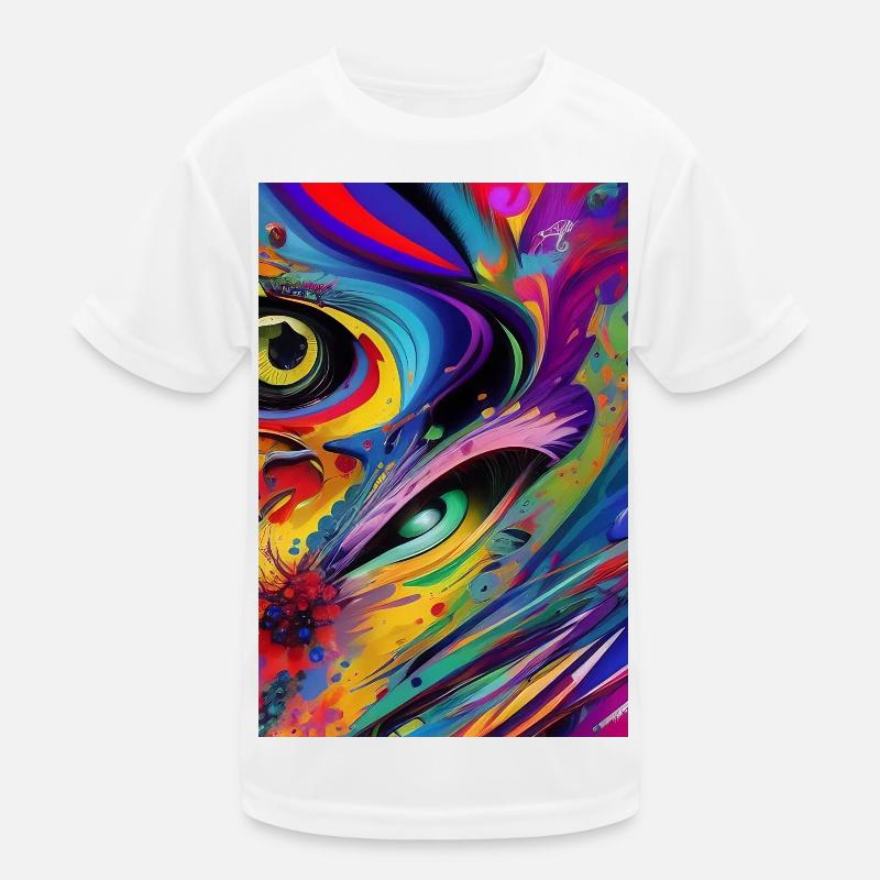Abstrakte Kunst Kinder Funktions-T-Shirt