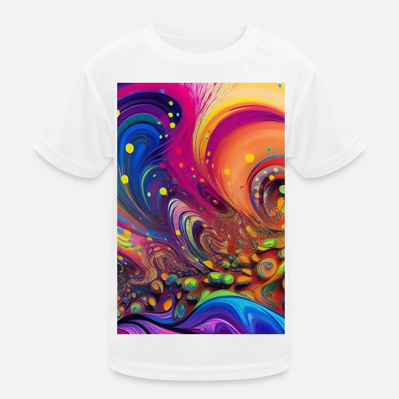 Abstrakte Kunst Kinder Funktions-T-Shirt