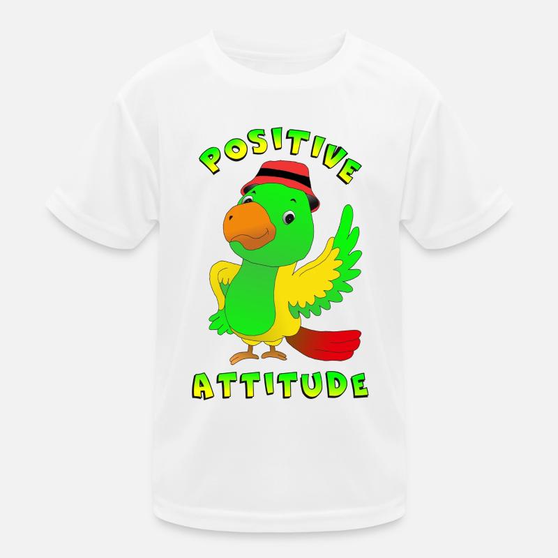 Positive attitude perroquet T-shirt sport Enfant
