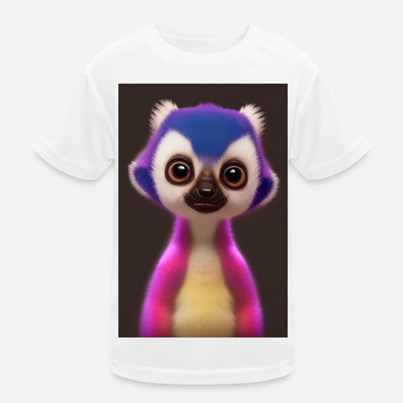 Lemur Affe Kinder Funktions-T-Shirt