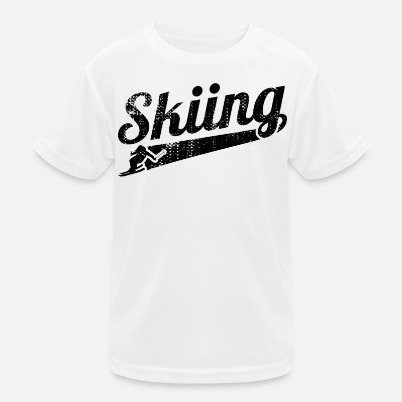 Fun skiing Kids Functional T-Shirt