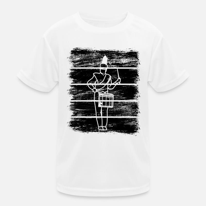 Funny drummer Kids Functional T-Shirt