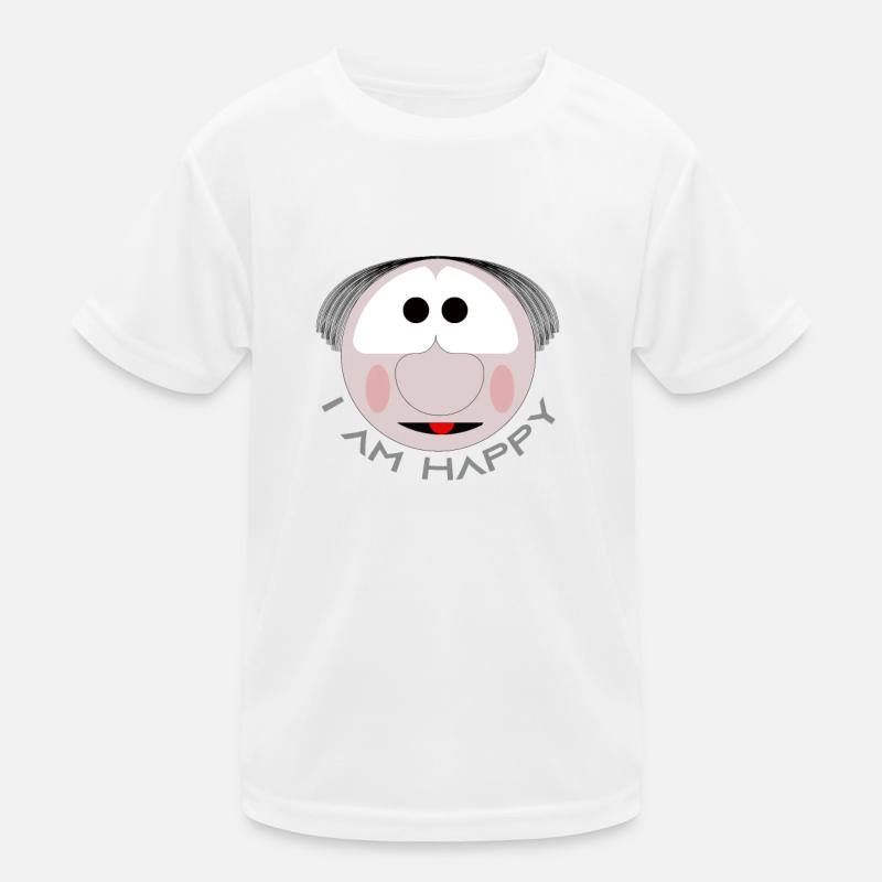 Glücklich Kinder Funktions-T-Shirt