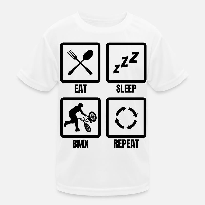 BMX Zeitplan Kinder Funktions-T-Shirt