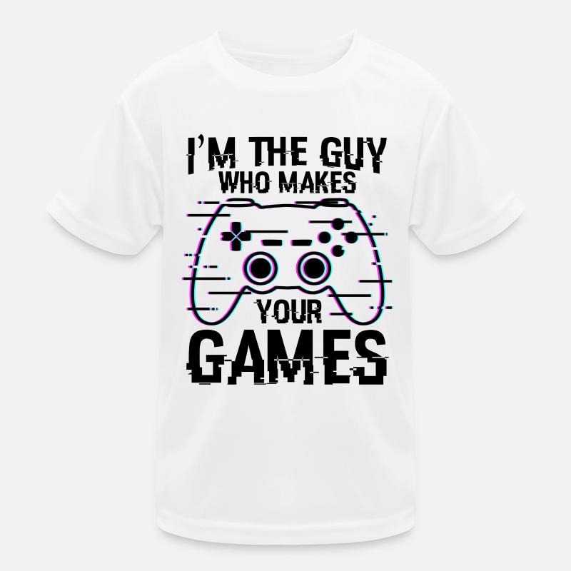 Spieleentwickler Zitat Kinder Funktions-T-Shirt