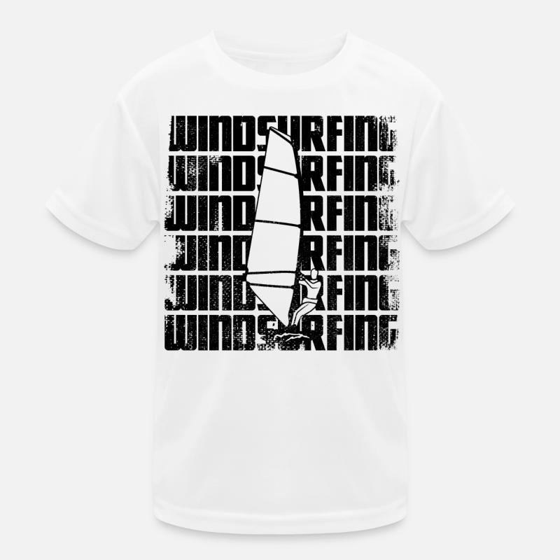Windsurfer Kinder Funktions-T-Shirt