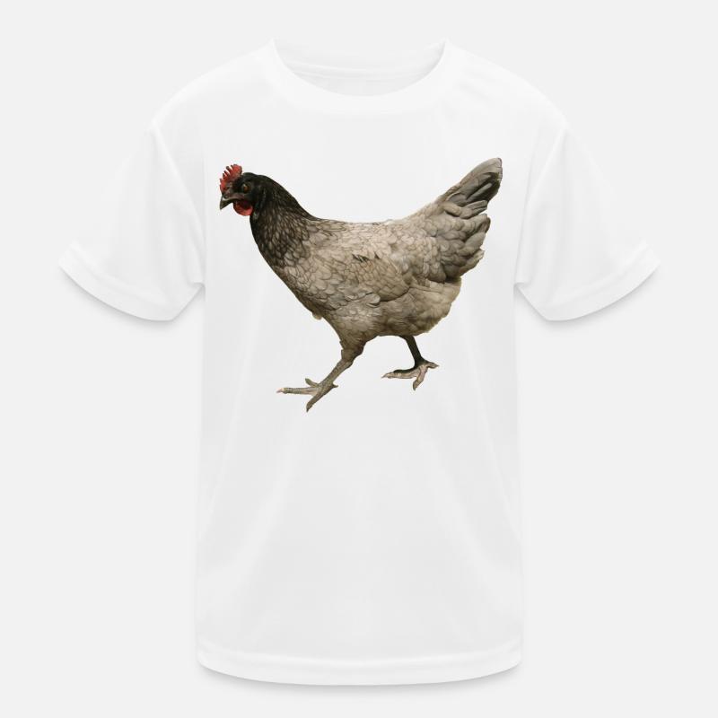 gray chicken Kids Functional T-Shirt