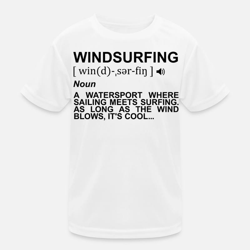 Windsurfing Dictionary Kids Functional T-Shirt