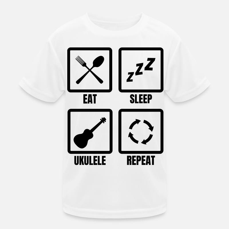 Ukulele Spieler Routine Kinder Funktions-T-Shirt