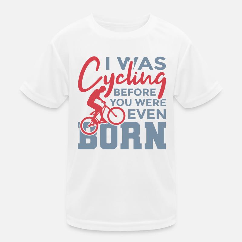 Fahrradfahrer Witz Kinder Funktions-T-Shirt