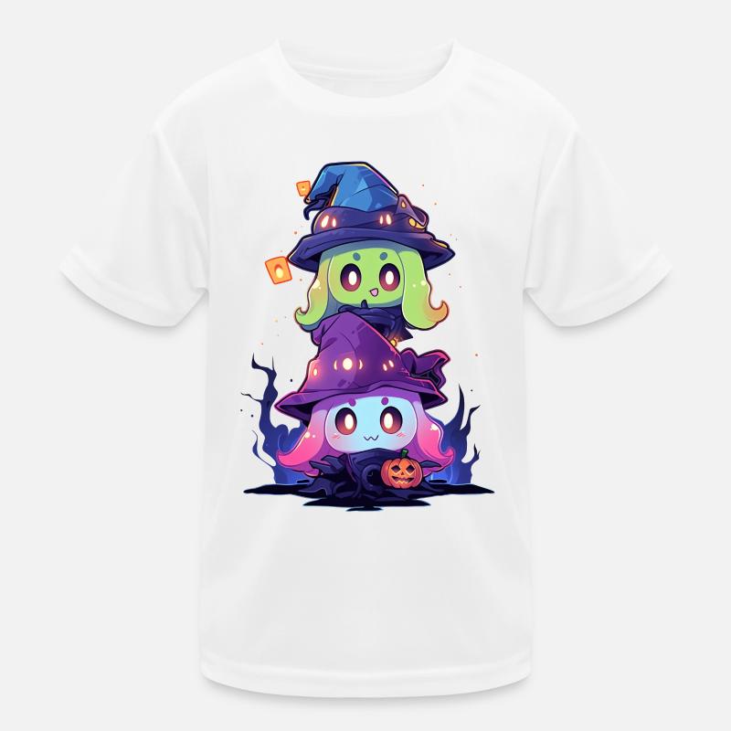 Anime Kawaii Goblin Hexen Hallloween Geschenk Kinder Funktions-T-Shirt