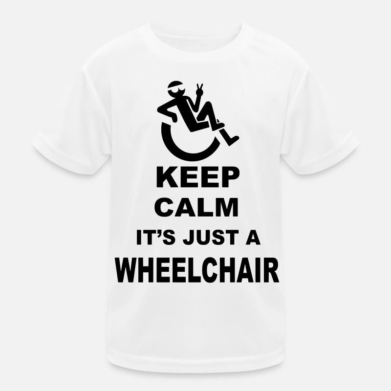 Bleiben Sie ruhig, es ist nur ein Rollstuhlfahrer* Kinder Funktions-T-Shirt