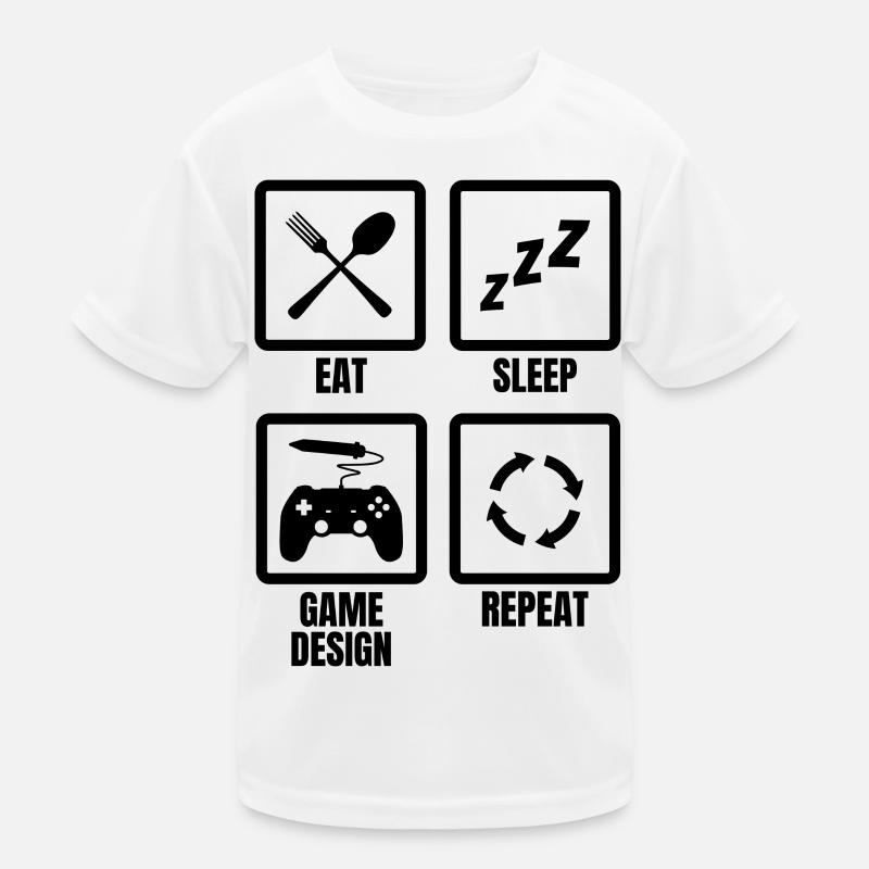 Game Design Routine Kinder Funktions-T-Shirt