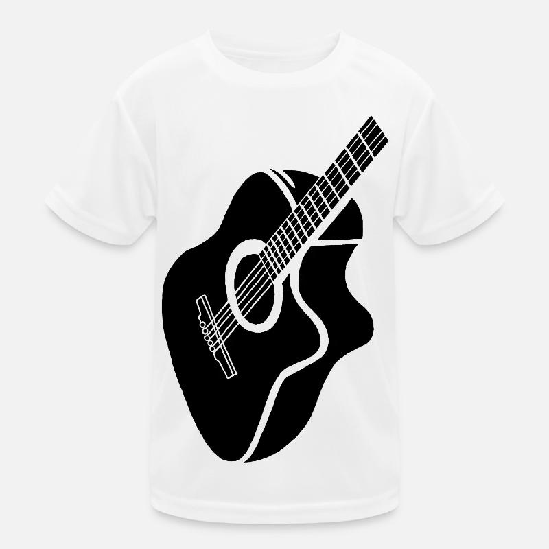 guitare noire T-shirt sport Enfant