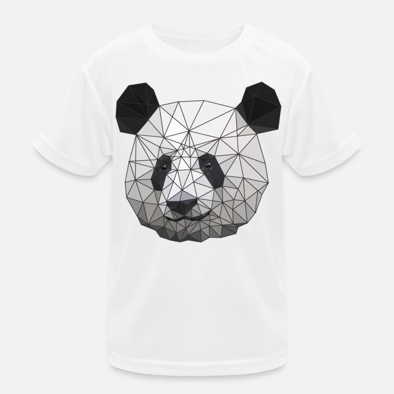 Polygonal Panda Bär Low Poly Kunst Dreieck Formen Kinder Funktions-T-Shirt