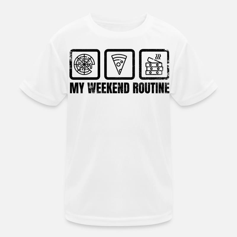 Pizza Weekend Kids Functional T-Shirt