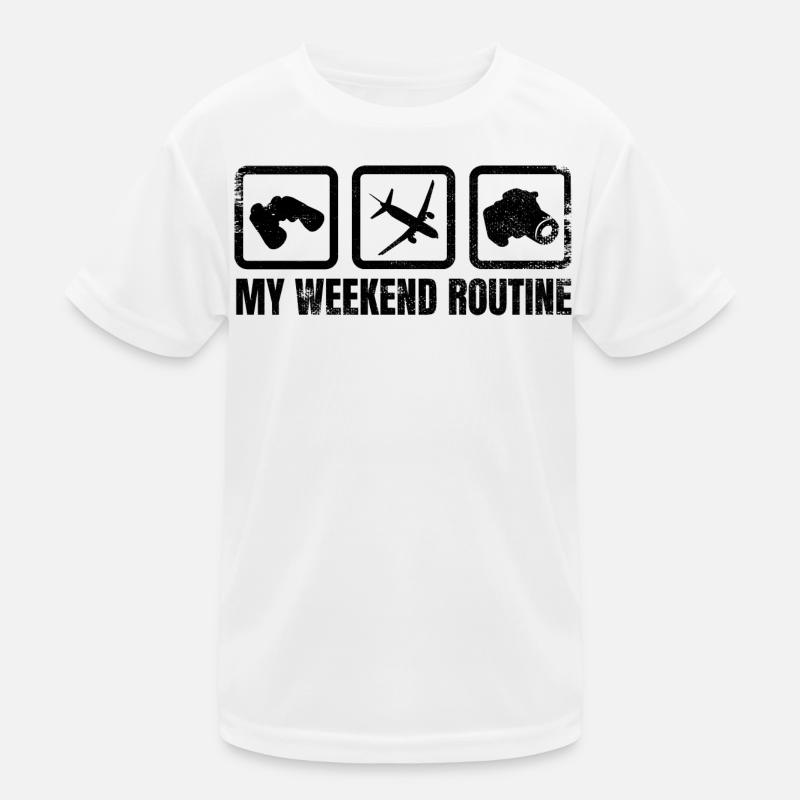 Planespotter Week-ends T-shirt sport Enfant