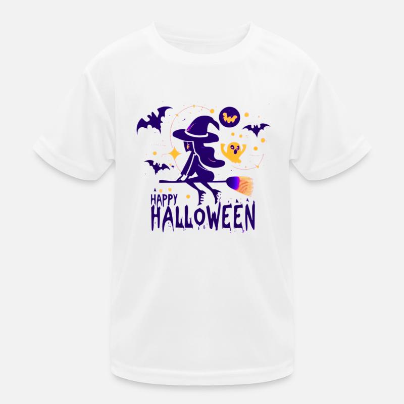 Witch's Flight: Magical Halloween Kids Functional T-Shirt