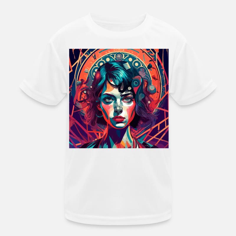 Psychedelic Lady Kinder Funktions-T-Shirt