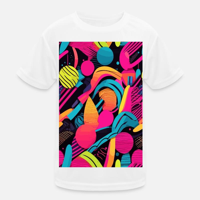 Modern Abstract Pattern Kids Functional T-Shirt