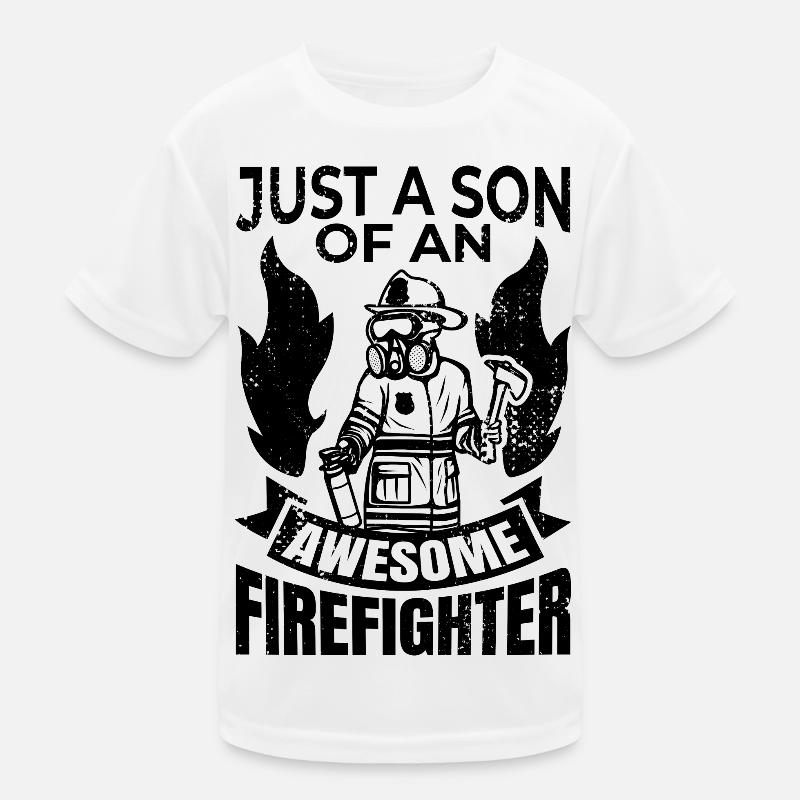 Garçon de la brigade de pompiers T-shirt sport Enfant