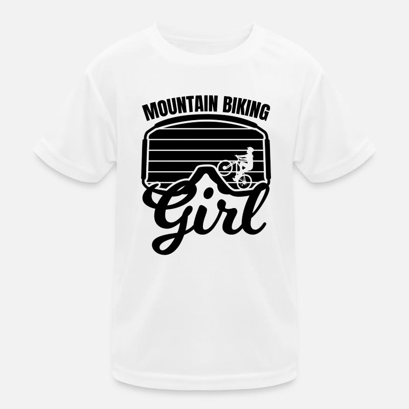 Mountain biker Kids Functional T-Shirt
